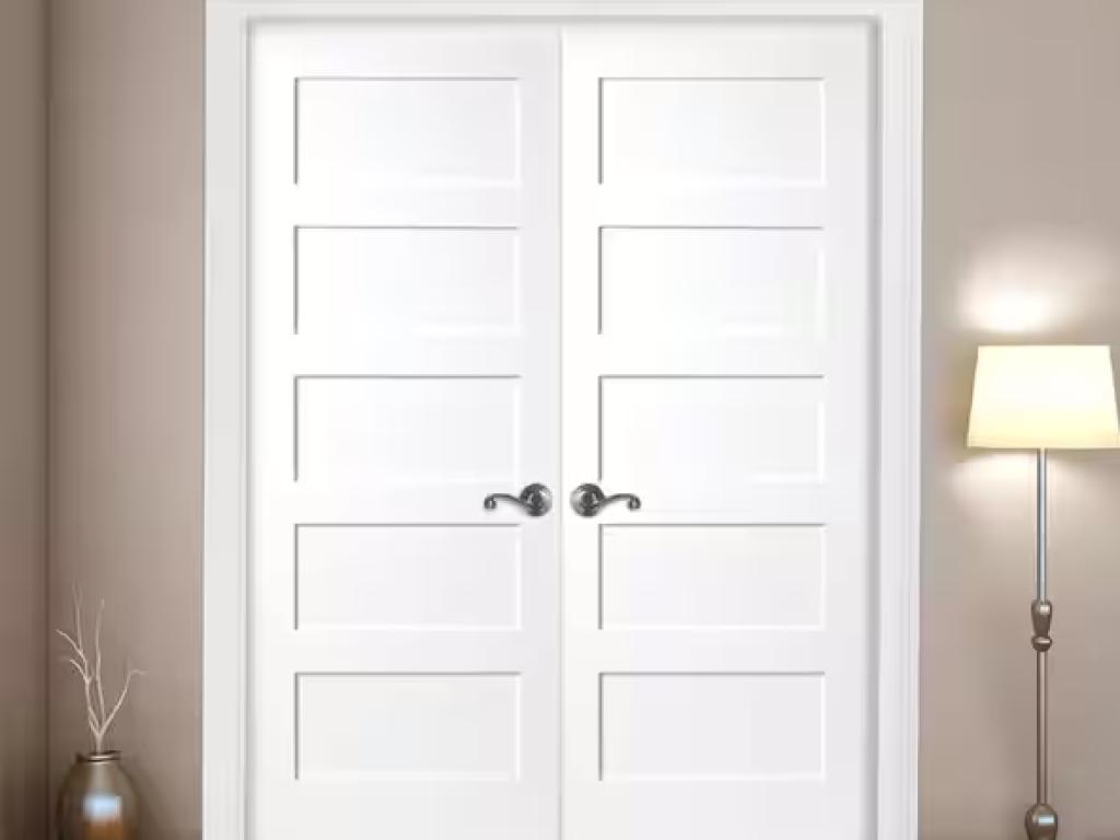 Replace interior double prehung door