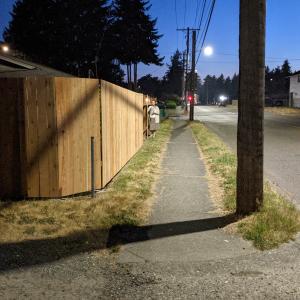 Backyard Wooden Fence Installation