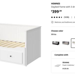 HEMNES Daybed frame with 3 drawers